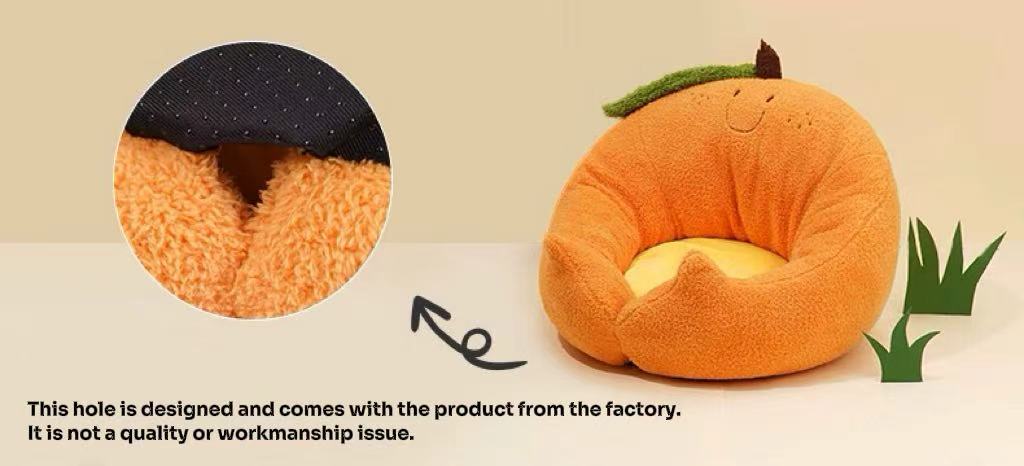 Orange Soft Cat Bed Dog Bed